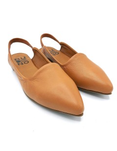 Bueno Ballerina a Punta Tacco Elastico Foderato Tallone Cuoio