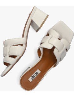 Bibi Lou Holly Ciabattina Mule Intrecciata Pelle Bianco