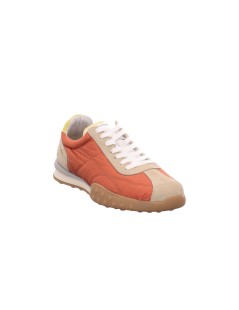 Ambitious Sneakers Uomo Fondo Riporto Laterale Tessuto Beige Arancio