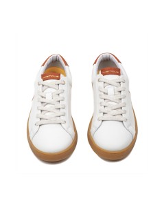 Ambitious Sneakers Cassetta Basso Nappa Bianco Mattone