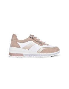 Ara Shoes Sneakers Donna Zeppa Media 2 Zip Sabbia Platino