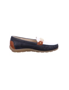 Ara Shoes Mocassino Donna Car Shoe Nappa Bicolore Bianco Blu