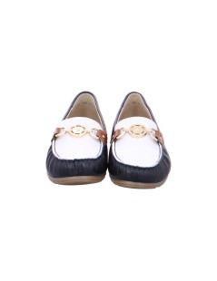 Ara Shoes Mocassino Donna Car Shoe Nappa Bicolore Bianco Blu