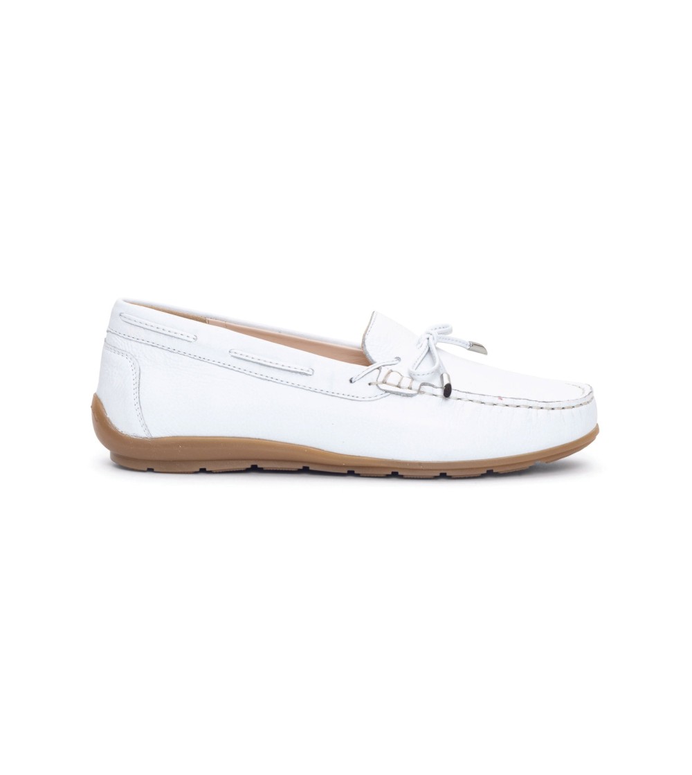 Ara Shoes Mocassino Donna Car Shoe Laccetto Nappa Bianco