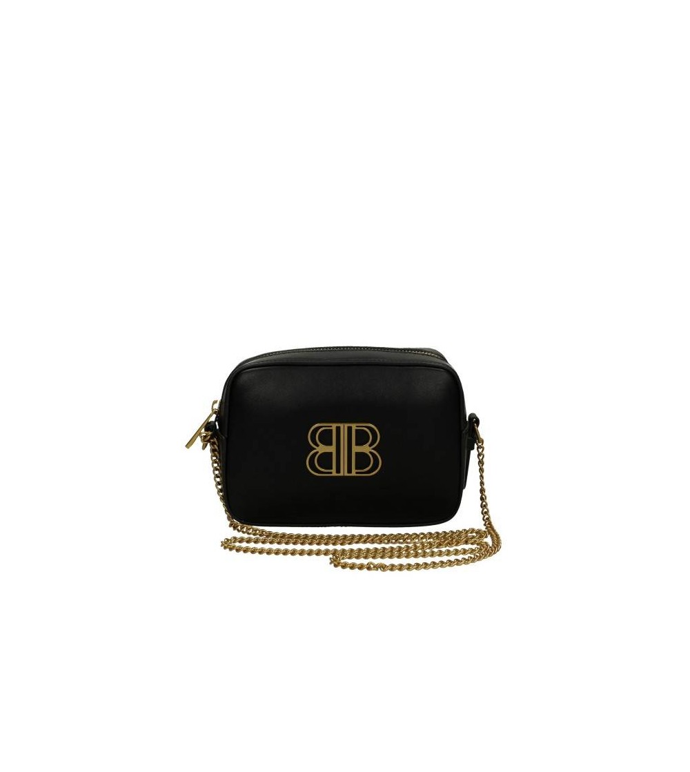 Bibi Lou Bauletto a Spalla Logo Centrale Tracolla Catena Nero