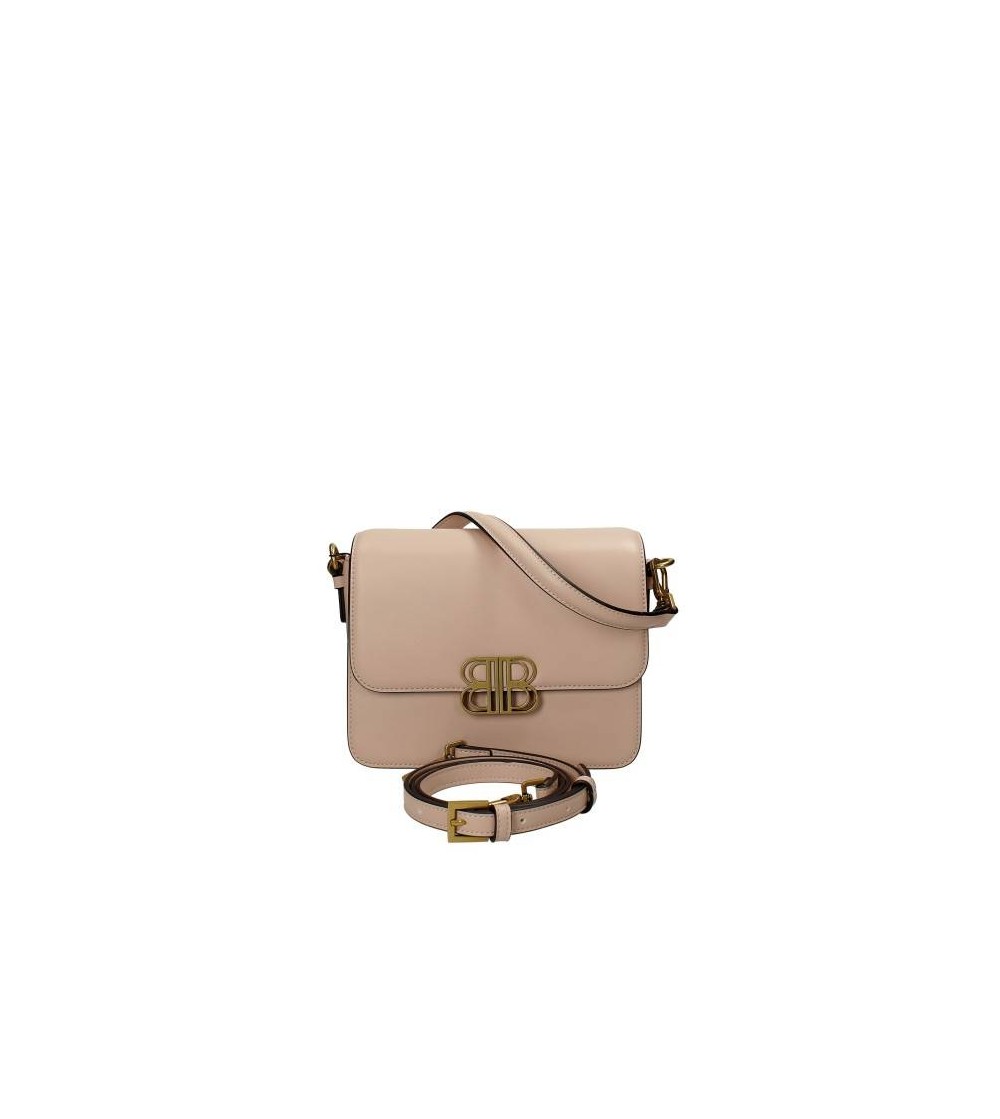 Bibi Lou Tracolla Pelle Patta Bottone con Logo Nudo