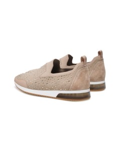 Ara Shoes Slipon Donna Tessuto a Calza con Strass Sabbia