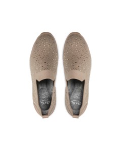 Ara Shoes Slipon Donna Tessuto a Calza con Strass Sabbia
