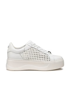 Cult PERRY Sneakers Intrecci Traforata Zeppa Bianco