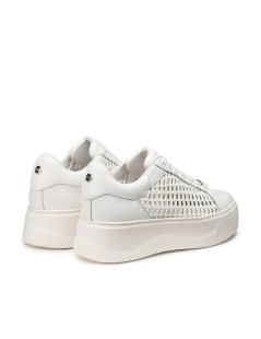 Cult PERRY Sneakers Intrecci Traforata Zeppa Bianco