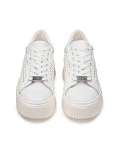Cult PERRY Sneakers Intrecci Traforata Zeppa Bianco