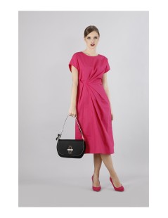 CAFèNOIR Borsa Tracolla con Fiocco Patta Incastro Nero