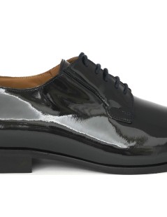 Rogal's Stringate Uomo Derby Cerimonia Vernice Blu Notte