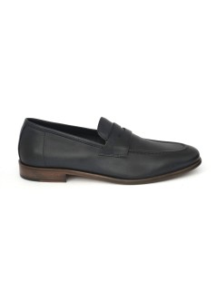 Rogal's Mocassino Slim Vaschetta e Morsetto Nappa Blu