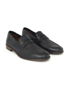 Rogal's Mocassino Slim Vaschetta e Morsetto Nappa Blu