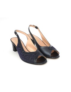 Soffice Sogno Sandalo Classic Vernice Nappa Glitter Blu