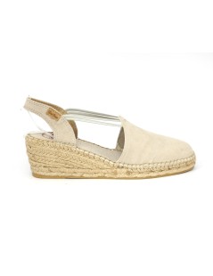 Toni Pons Espadrillas Slingback con Elastici Camoscio Pietra