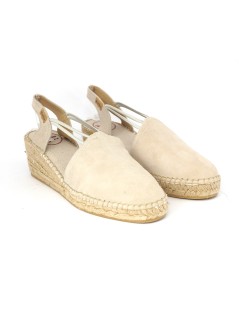 Toni Pons Espadrillas Slingback con Elastici Camoscio Pietra