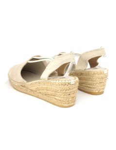 Toni Pons Espadrillas Slingback con Elastici Camoscio Pietra