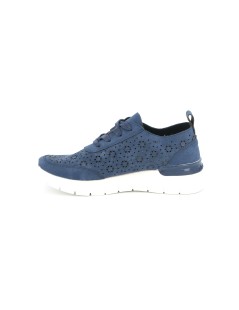 Grunland Sneakers Tagli Laser Decori Fiori Blu