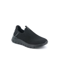 Grunland Slipon Tessuto con Zeppa Nero