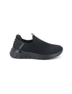 Grunland Slipon Tessuto con Zeppa Nero