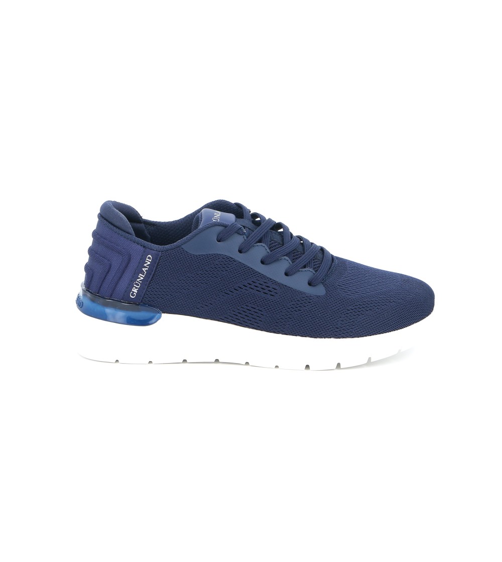 Grunland Sneakers Sport Extra Leggera Tessuto Blu