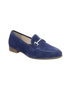 Ara Shoes Mocassino Tacco Basso Morsetto Camoscio Blu