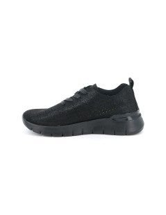 Grunland Sneakers Traforate Decori Tagli Laser Nero