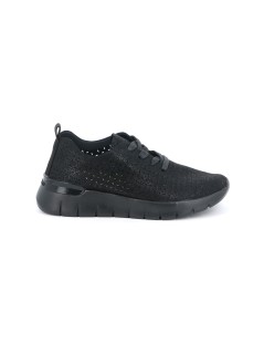 Grunland Sneakers Traforate Decori Tagli Laser Nero