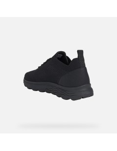 Geox SPHERICA Uomo Fondo Nero Tessuto Nero