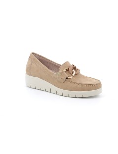 Grunland Mocassino Zeppa Vascehetta Cucita Accessorio Anelli Corda