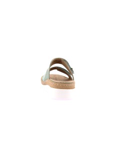 Grunland Ciabatta Doppio Velcro Plantare Estraibile Salvia