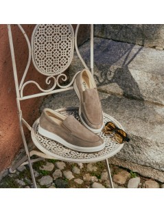 IGI &Co Mocassino Uomo Cassetta con Vaschetta Camoscio Peltro
