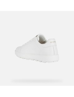 Geox Sneakers Uomo Spherica Ecub1 Cassetta Pelle Bianco