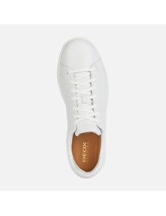 Geox Sneakers Uomo Spherica Ecub1 Cassetta Pelle Bianco