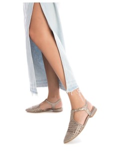 Carmela Slingback Punta Braccialetto Pelle intrecciata Piombo