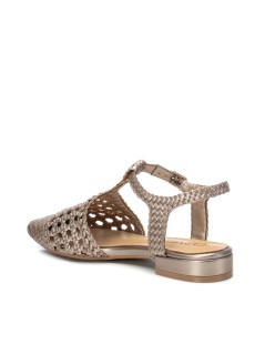 Carmela Slingback Punta Braccialetto Pelle intrecciata Piombo