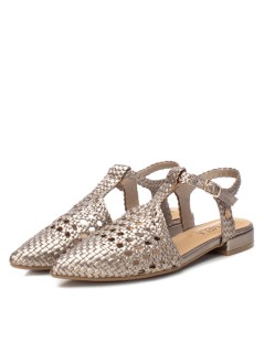 Carmela Slingback Punta Braccialetto Pelle intrecciata Piombo