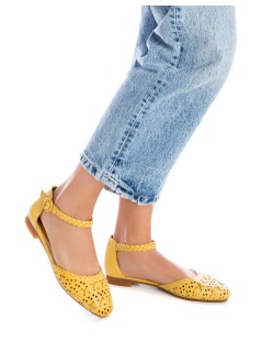 Carmela Ballerina Tallone Chiuso Braccialetto Nappa Giallo