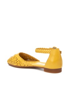 Carmela Ballerina Tallone Chiuso Braccialetto Nappa Giallo