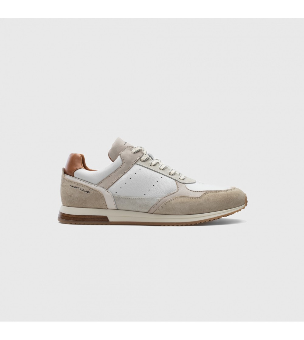 Ambitious Sneakers Balance Punta Retro Camoscio Beige