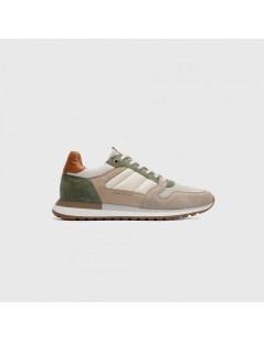 Ambitious Sneakers Balance Punta Retro Camoscio Sabbia Kaki