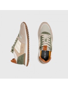 Ambitious Sneakers Balance Punta Retro Camoscio Sabbia Kaki