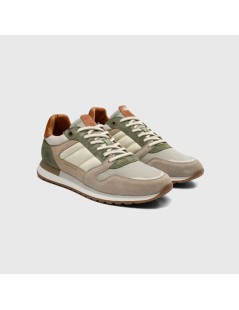 Ambitious Sneakers Balance Punta Retro Camoscio Sabbia Kaki