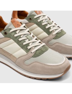 Ambitious Sneakers Balance Punta Retro Camoscio Sabbia Kaki