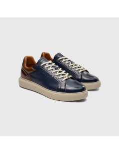Ambitious Sneakers Cassetta Bicolore Fondo Alto Blu