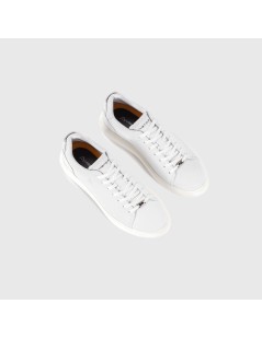 Ambitious Sneakers Cassetta Fondo Alto Traforata Bianco