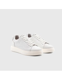 Ambitious Sneakers Cassetta Fondo Alto Traforata Bianco