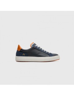 Ambitious Sneakers Pelle Cassetta Dettagli Camoscio Blu